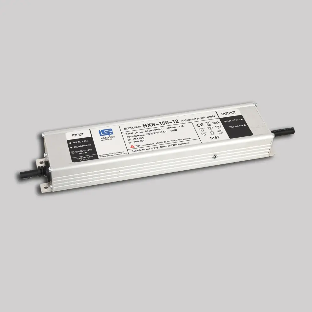 Alimentatore impermeabile IP67 150W 12,5A Driver LED a tensione costante 12V