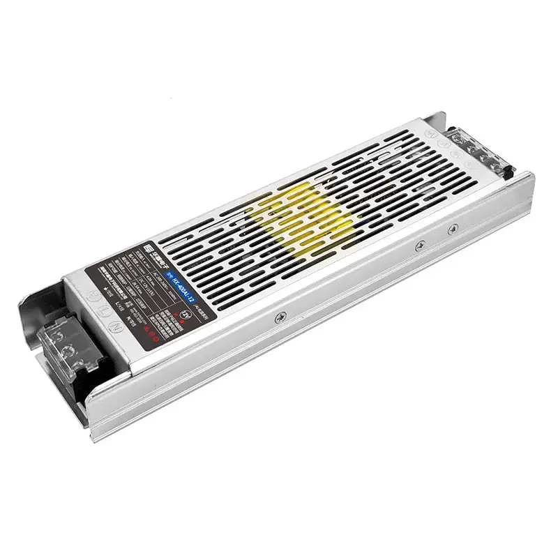 Alimentatore sottile 400W 12V 24V 25A Driver LED senza rumore